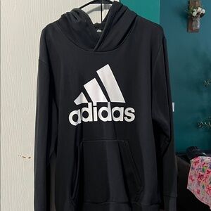 Adidas Black Pullover with White Emblem